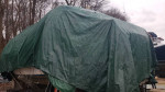 1965 ChrisCraft connie 28'. DoubleTarp=dry decks. 5.7L antifreeze $600