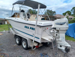 2000 Sea Pro 21' Aluminum trailer