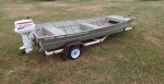 1980 Lowe 16ft flatbottom boat