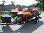 Pair of 2021 SeaDoo Spark Trixx jet ski