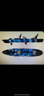 Tandem pedal drive kayak
