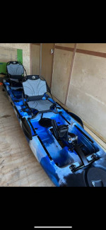Tandem pedal drive kayak