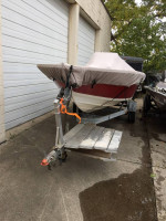 1987 Bonita Center Console 19ft with trailer
