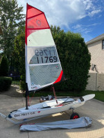 Open Skiff / Open BIC / kids sailboat, hardly used