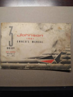 JOHNSON 1961 SEA HORSE 3HP JW JWL OWNER OPERATORS MANUAL