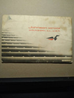 JOHNSON 1961 SEA HORSE 3HP JW JWL OWNER OPERATORS MANUAL