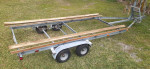 Pontoon boat trailer galvanized tandem axle
