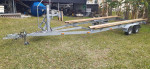 Pontoon boat trailer galvanized tandem axle