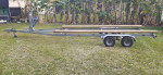 Pontoon boat trailer galvanized tandem axle