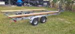 Pontoon boat trailer