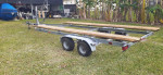 Pontoon boat trailer
