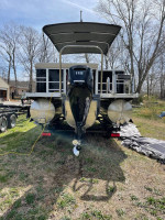 I can build you a tritoon or regular pontoon boats