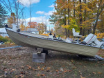 Bass boat with trailer