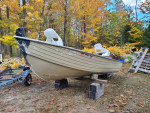 Bass boat with trailer