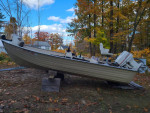 Bass boat with trailer