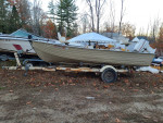16.5 ft bass boat with trailer