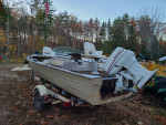16.5 ft bass boat with trailer