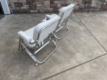Kingfish II stainless steel deck chairs