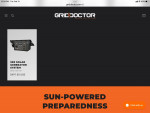 Portable power station with solar panels