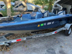 nice 16ft turnkey nitro bass boat motor and trailer