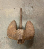 Vintage Roloff  N20 Old Boat Anchor - Cast Iron, Swivel