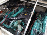 CHRIS CRAFT CROWN 340 TWIN VOLVOS TURBO DIESELS ENGINES V SHAFT 37FT