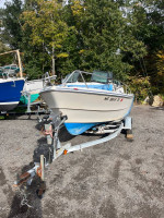 1995 Arima Sea Pacer 17' Open Bow Boat Yamaha 100 hp 4-Stroke Trailer