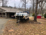 24 foot pontoon boat and trailer for sale