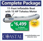 New 11' inflatable boat