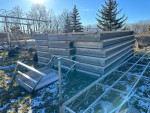 300' of tan V-dock with 12' platform, steps and more.