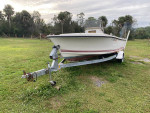 Wellcraft 18 ft open fisherman with trailer