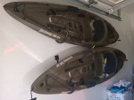 Two (2) Sun Dolphin Journey 10-Foot Sit-on-top Fishing Kayak