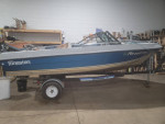 1985 16 foot Forester with a Shoreline trailer