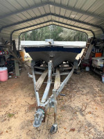 Boat with 125 tracker and shrimping attachments