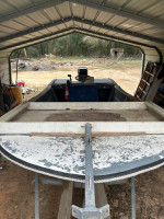 Boat with 125 tracker and shrimping attachments