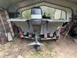 Boat with 125 tracker and shrimping attachments