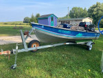 14’ MirroCraft fishing boat with 2017 15hp Mercury with fuel injection