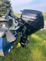 14’ MirroCraft fishing boat with 2017 15hp Mercury with fuel injection