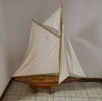 Wooden sailboat yacht model 5 feet