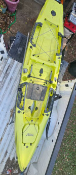 Make a nice offer. Hobie Kayak, Lowrance depthfinder, kayak carts and
