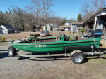Style craft fishing boat and trail star trailer