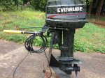 Evinrude 35 HP , tiller or remote steer.