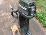 Evinrude 35 HP , tiller or remote steer.