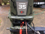Evinrude 35 HP , tiller or remote steer.