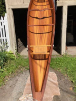 Custom wood canoe