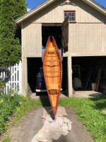 Custom wood  canoe