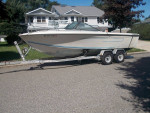 21 ft bow Cuddy boat and trailer