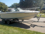 21 ft bow Cuddy boat and trailer