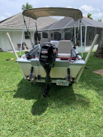 1998 14'   Fiberglass Boat w/ 20HP Suzuki Motor