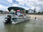1997 Premier Pontoon w/new 90hp Motor